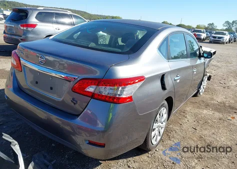 2015 Nissan Sentra S из США, поврежденный, VIN 3N1AB7AP9FY346620